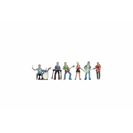 [NO15839] Lot de 6 musiciens - Noch 15839 - HO 1/87