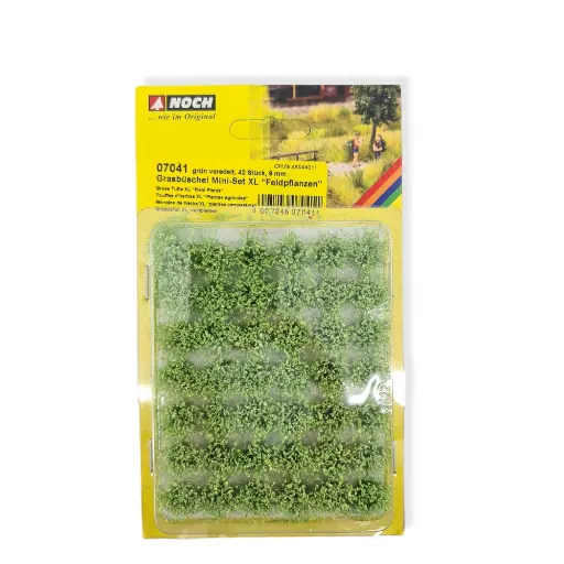 [NO07041] Lot 42 touffes d'herbes "plantes des champs"  9mm - Noch 07041 - HO 1/87