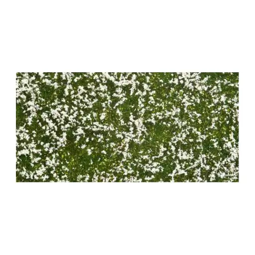 [NO07256] Feuille/tapis 120 x 180 mm Prairie blanche NOCH 07256 - HO 1/87 - Détaillé
