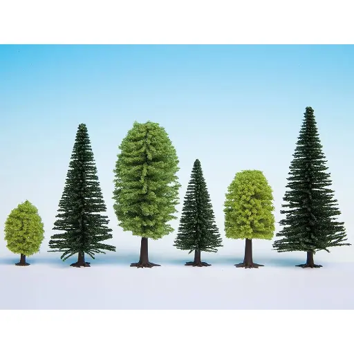 [NO26911] Lot de 10 arbres - Forêt mixte NOCH 26911 - HO 1/87