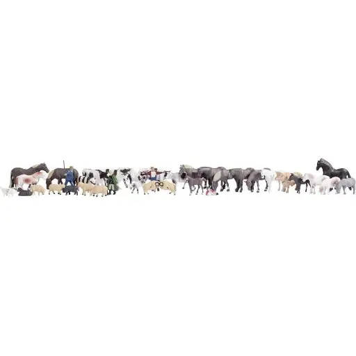 [NO16049] Méga-coffret "Animaux de la ferme" NOCH 16049 - HO 1/87