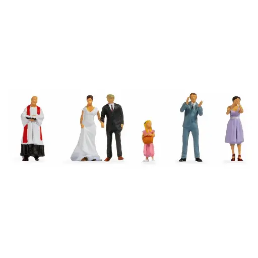[NO36862] Lot de 6 personnages " Mariés " NOCH 36862 - N 1/160