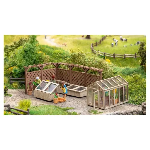 [NO66805] Set de décoration "Au jardin", Lasercut NOCH 6680 - HO 1/87