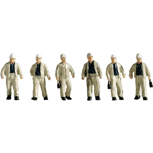 [NO15042] Lot de 6 employés dans l'exploitation minière Noch 15042 - HO 1:87