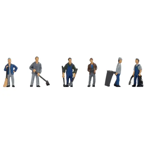 [NO15116] Lot "Service d'entretien" 6 personnages et accessoires - NOCH 15116 - HO 1/87