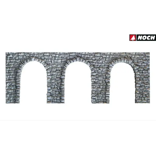 [NO34942] Arcade en mousse dure, imitation pierre, "moellons" - NOCH 34942 - N 1/160