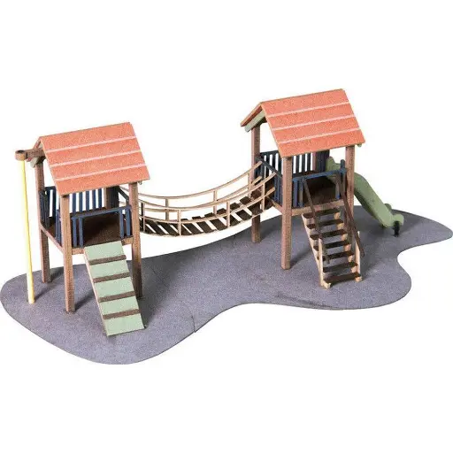 [NO14367] Aire de jeux d'aventure - LaserCut - NOCH 14367 - HO 1/87 - 110x37x45mm