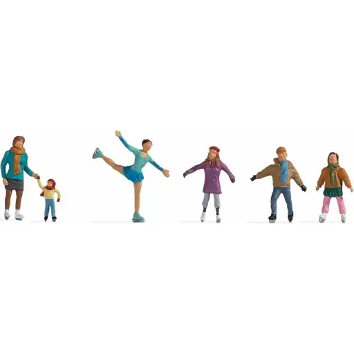 [NO15824] Lot de 6 patineurs NOCH 15824 - HO : 1/87