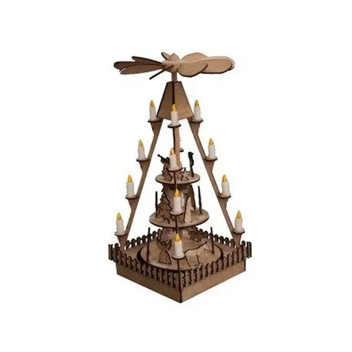 [NO14395] Pyramide du marché de Noël - NOCH 14395 - HO 1/87 - 45x45x90 mm