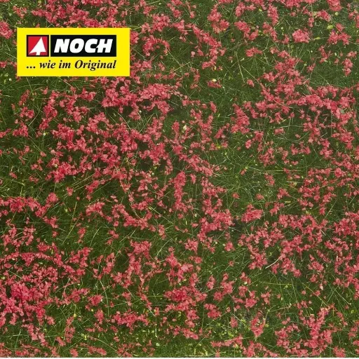 [NO07257] Feuille/tapis Herbe 120 x 180 mm Prairie rouge NOCH 07257 - HO 1/87 - Détaillé