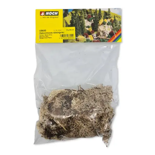 [NO08600] Mousse lychen grise Noch 08600 - Toutes échelles - 35 g