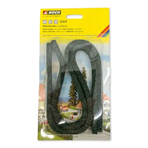 [NO21514] 2 Haies de feuilles vertes foncées Noch 21514 - HO 1/87 - N 1/160