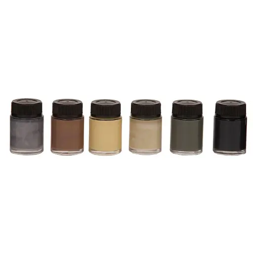 [NO61200] Pack de 6 couleurs naturelles pour décor et patines Noch 61200 - Toutes échelles