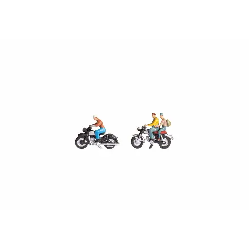 [NO36904] Pack de 2 motos avec 3 personnages NOCH 36904 - N : 1/160