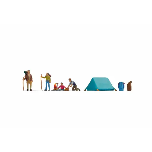 [NO36876] Pack de 4 personnages au camping NOCH 36876 - N : 1/160