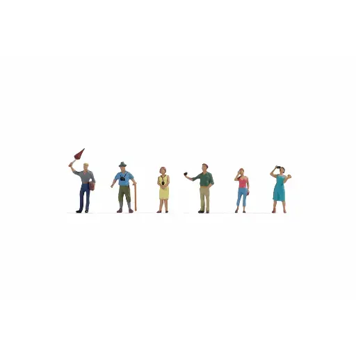 [NO15472] Pack "Groupe de touristes" / 6 personnages NOCH 15472 - HO : 1/87ème