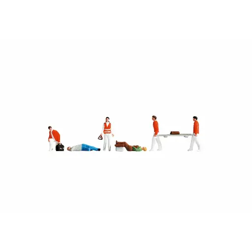 [NO36094] Pack de 6 personnages "Ambulanciers NOCH 36094 - N : 1/160