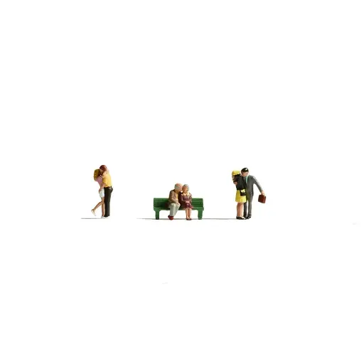 [NO36510] Pack de 3 couples d'amoureux NOCH 36510 - N : 1/160