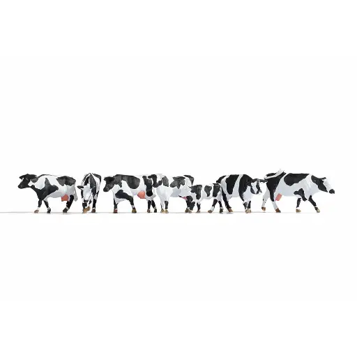 [NO15725] 7 vaches noires et blanches - Noch 15725 - HO 1/87