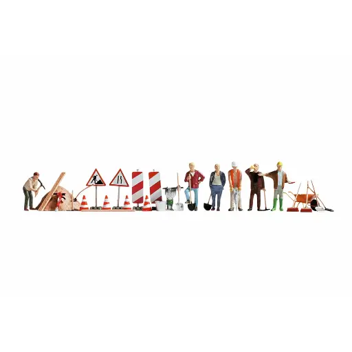 [NO15111] Pack de 6 constructeurs avec de nombreux accessoires NOCH 15111 - HO : 1/87ème