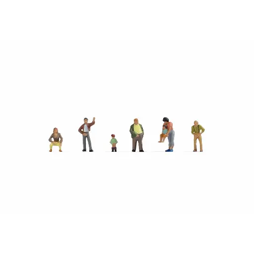 [NO15561] Pack de 7 personnages "Pause pipi" NOCH 15561 - HO : 1/87ème