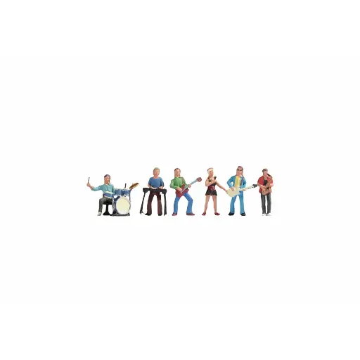 [NO36839] Pack de 6 personnages avec instruments de musique NOCH 36839 - N : 1/160