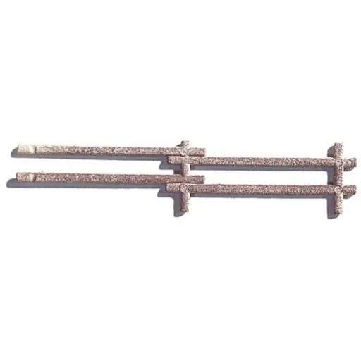 [NO13010] Kit de 18 Clôtures en rondins de bois Noch 13010 - HO 1/87 - 12 x 1000 mm