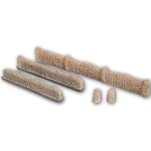 [NO58283] Murs de pierres naturelles Noch 58283 - HO 1/87 Longueur 1050 mm