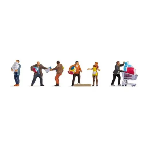 [NO15519] Kit personnages NOCH 15519 - HO 1/87 - réserve papier toilette