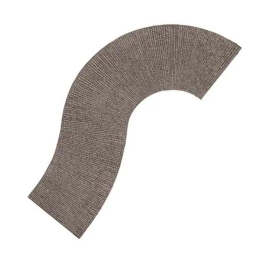 [NO60316] Route miniature en courbe à coller Noch 60316 - HO 1/87