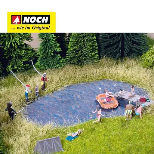 [NO60850] Feuille de Lac bleue NOCH 60850 - Toutes échelles - 410x260 mm