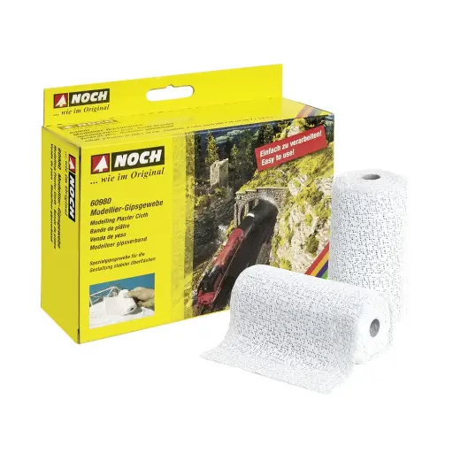 [NO60980] Deux bandes de plâtre pour décor - Noch 60980 - Toutes échelles