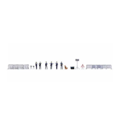[NO16260] Lot de figurines  « Opération de police » Noch 16260 - HO 1/87