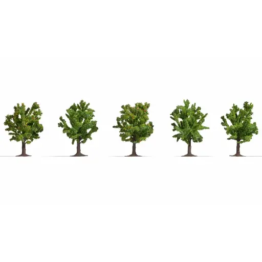 [NO25610] Pack de 5 arbres fruitiers Noch 25610 - HO | TT | N | Z - hauteur 80 mm