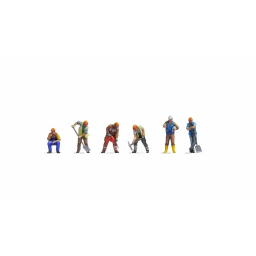 [NO44501] Ouvriers du bâtiment lot de 6 personnages - Noch 44501 - Z 1/220
