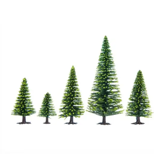 [NO26826] Pack de 50 sapins Noch 26826 - HO 1/87 TT 1/120 - Hauteur 50 à 140 mm