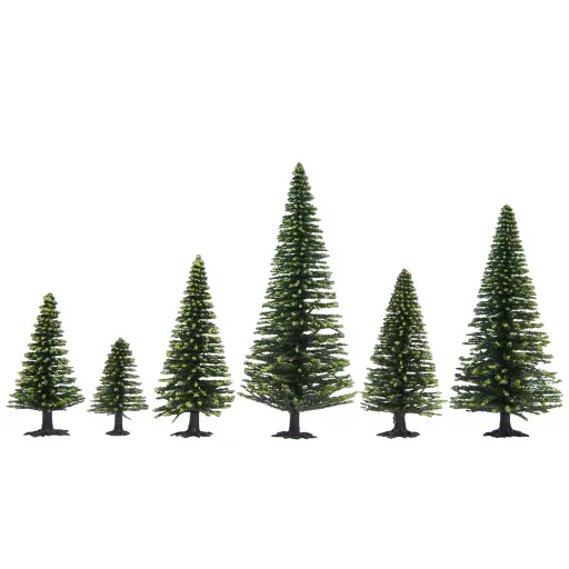 [NO32825] Pack de 25 sapins Noch 32825 - N 1/160 - Z 1/220 - Hauteur 35 à 90 mm