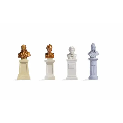 [NO14838] Lot de 4 Bustes - Noch 14838 - HO 1/87