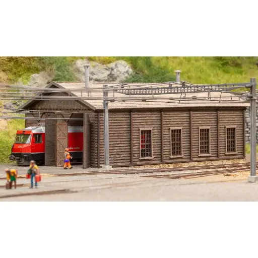 [NO63025] Hangar à locomotives "Bergün" - Noch 63025 - N 1/160
