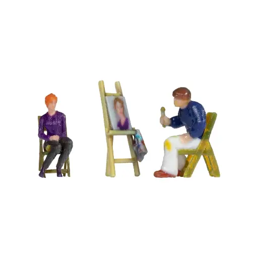 [NO10415] Peintre et son modèle - HO 1/87 - NOCH 10415