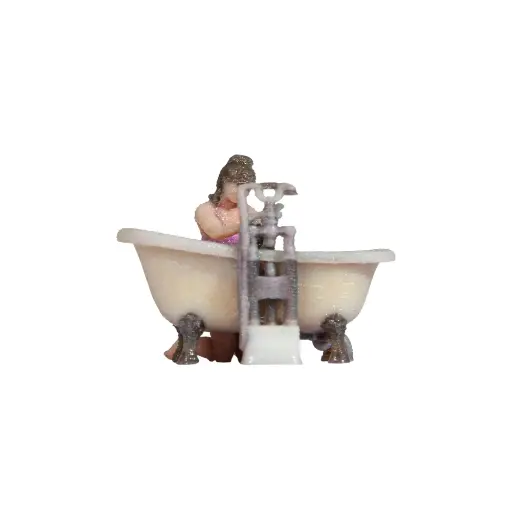 [NO10421] Femme faisant un shampoing à son enfant - HO 1/87 - NOCH 10421