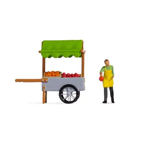 [NO16501] Scène stand de fruits - Noch 16501 - HO : 1/87