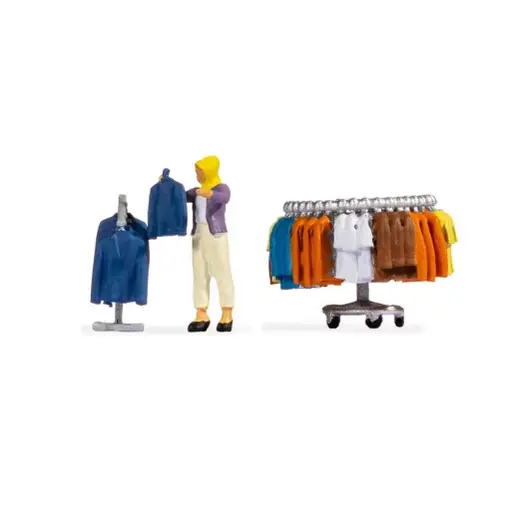 [NO16509] Stand de vêtements pour enfants - Noch 16509 - HO : 1/87