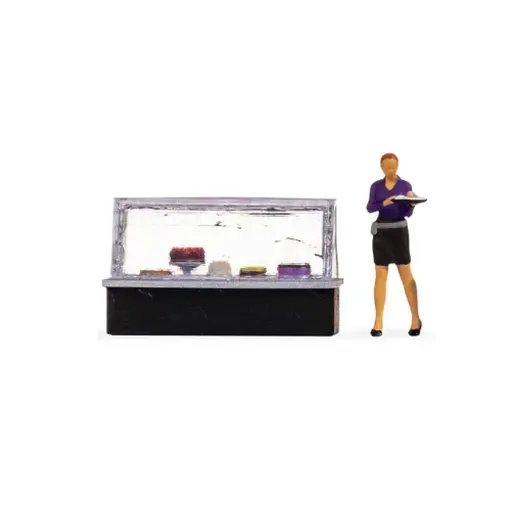 [NO16510] Scène stand de gâteaux - Noch 16510 - HO : 1/87
