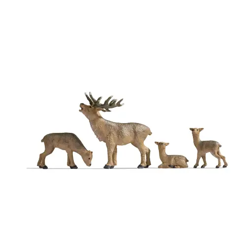 [NO17902] Cerf, biche et faons - Noch 17902 - 0 1/43