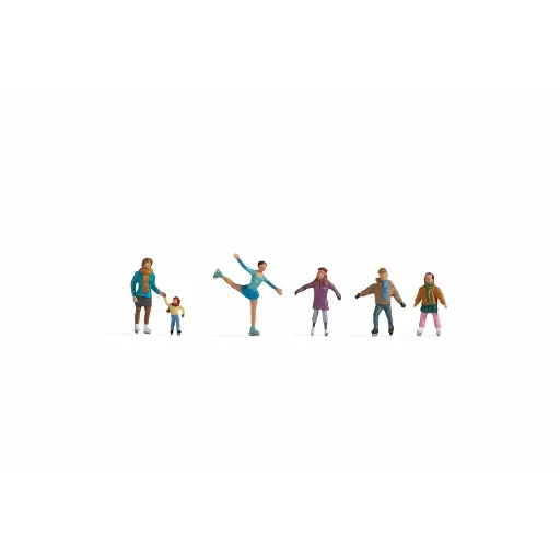 [NO36824] Patineurs sur glace - Noch 36824 - Echelle N 1/60