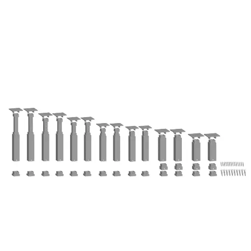 [NO53941] 14 piliers easy track, inclinés 63.25/150.25mm - Noch 53941 - HO 1/87