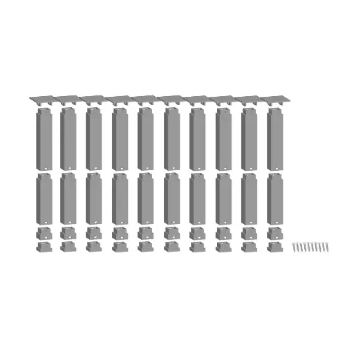 [NO53942] 10 piliers easy track 150.25mm - Noch 53942 - HO 1/87