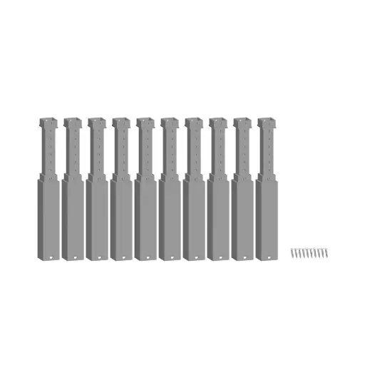 [NO53943] 10 piliers easy Track, réglables en hauteur 80/138 mm - Noch 53943 - HO 1/87