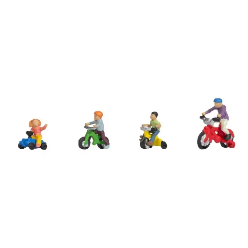 [NO15908] Enfants à vélos - Noch 15908 - HO 1/87